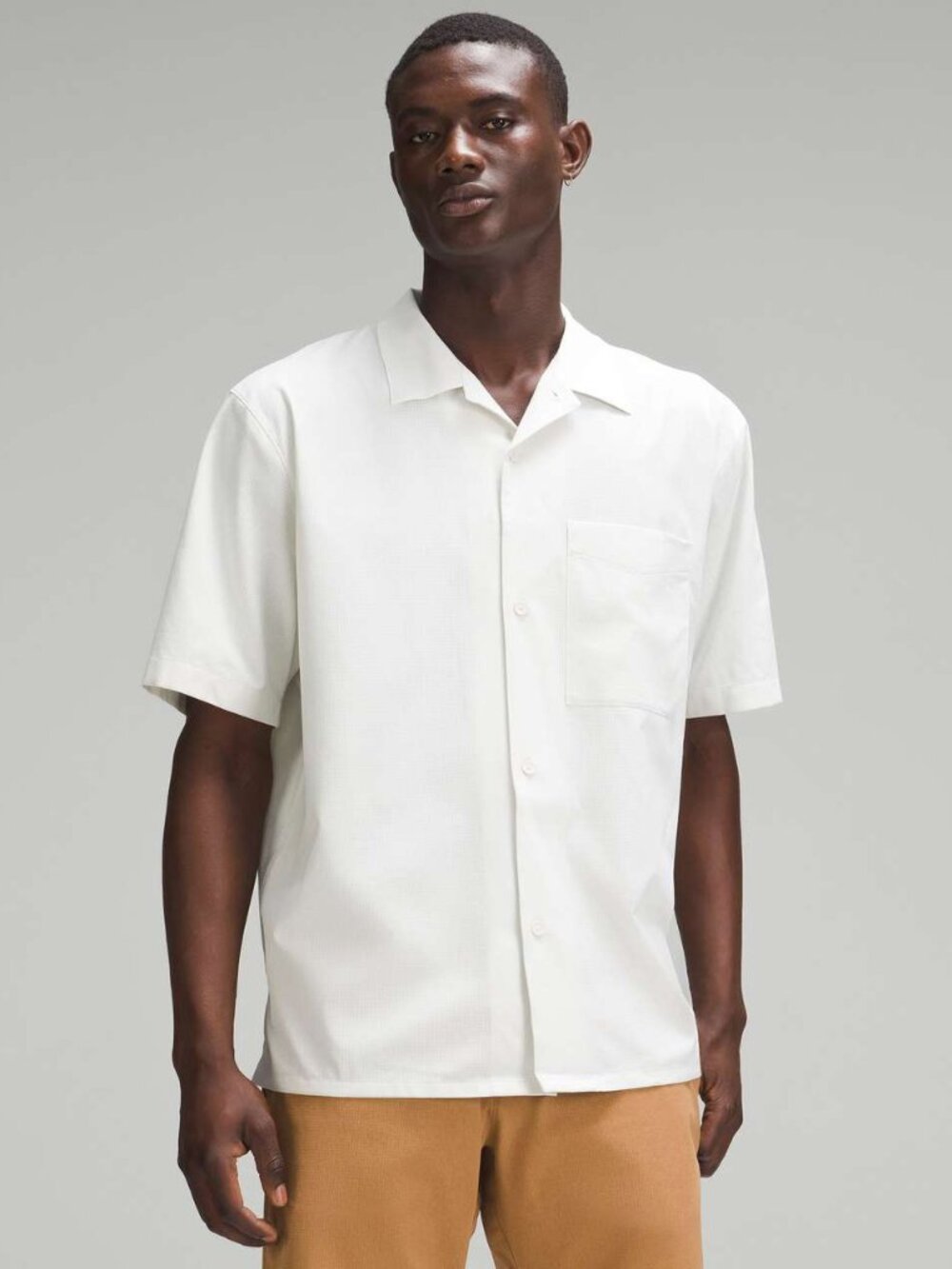 Lululemon Men's Airing Easy Camp Collar Shirt - White